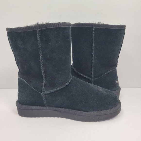 Koolaburra By UGG Victoria Women's Black Short Boots 1015874 US Size 5W - Picture 5 of 11